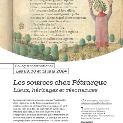 Colloque scientifique international « Les sources chez Pétrarque : lieux, héritages et résonances »