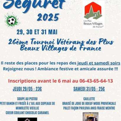 26th Les Plus Beaux Villages de France Veterans' Tournament 26th Les Plus Beaux Villages de France Veterans' Tournament