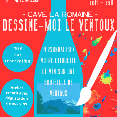 Vignobles en Scène - ‘Draw me the Ventoux’ - Creative workshop at Cave La Romaine Vignobles en Scène - ‘Draw me the Ventoux’ - Creative workshop at Cave La Romaine