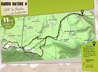 Rando: Panorama à 360° à Vitrolles en Luberon