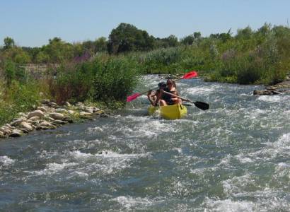 Canoë sur la Durance