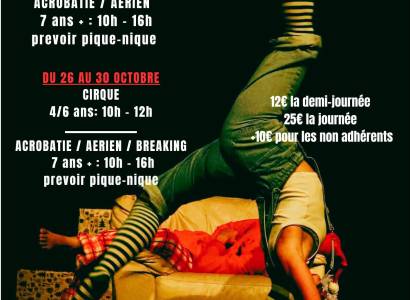 Stages vacances de Toussaint Acrobatie / Cirque - Badaboum