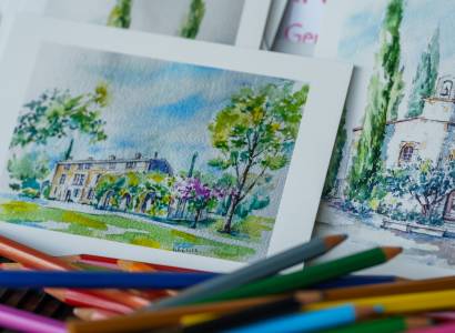 Stage d'Aquarelle à la journée au Château de Sannes