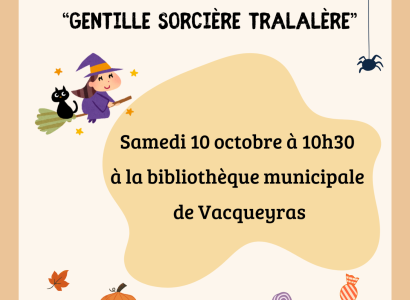 Racontine d'Halloween : Gentille Sorcière Tralalère