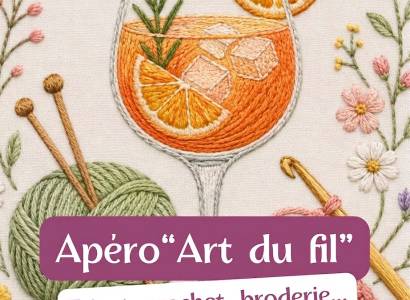 Au Carré d'Art - Apéro Art du fil : tricot, crochet, broderie.