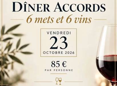 Dîner accord mets & vins au restaurant Le Parvis