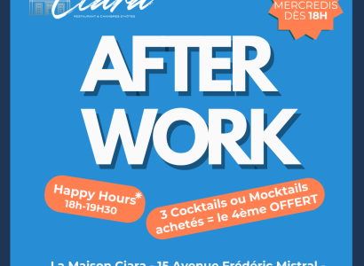 Afterwork du mercredi à la Maison Ciara
