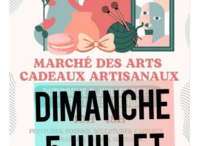 Marché des Arts  et cadeaux artisanaux à Cabrières d'Aigues.