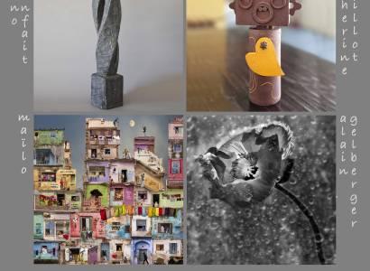 Exposition de photos, sculptures, et céramiques