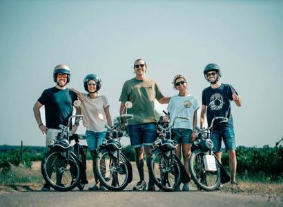 Balade en solex et dégustation de vin