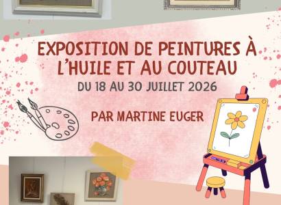 Exposition de peintures à l'huile et au couteau