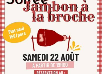 Soirée jambon à la broche au Domaine Chabran Antonin