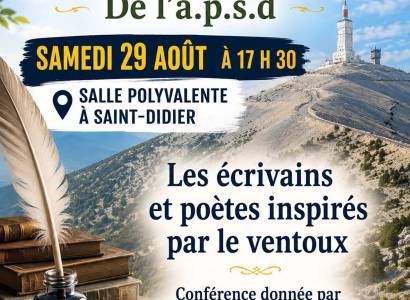 Conférence : Les écrivains et poètes inspirés par le Ventoux