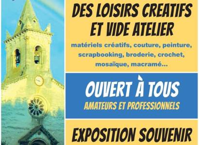 Puces des loisirs créatifs et vide-ateliers