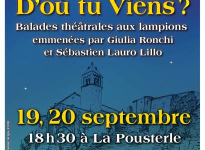 Journée du patrimoine - D'ou tu Viens ? Balades theatrales aux lampions  dans les rues de Viens