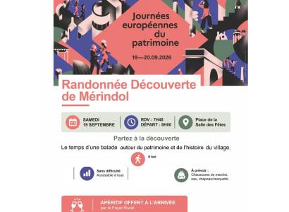 JEP 2026 - Rando découverte du patrimoine de Mérindol