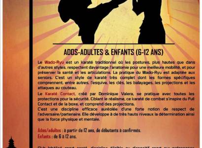 Cours de Karaté à partir de 12ans et adultes