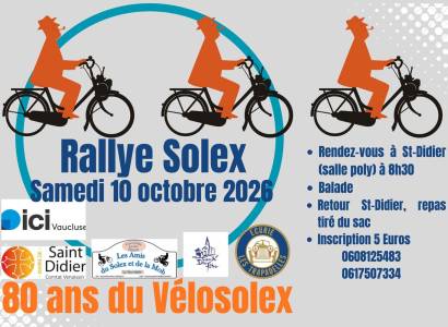 Départ du rallye solex 2026