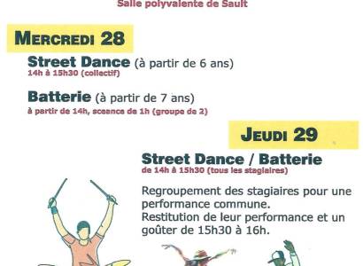 Stage de Street Dance et Batterie