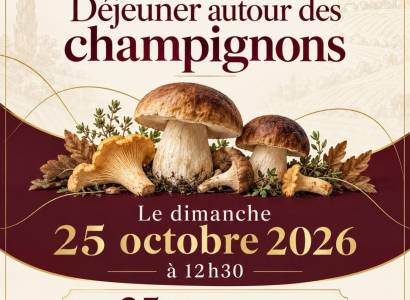 Déjeuner autour des champignons - Cave de Rasteau