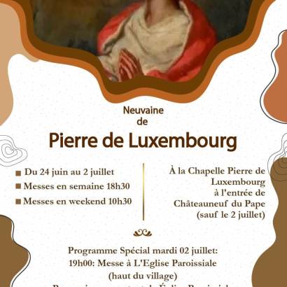 Neuvaine et Célébrations du Bienheureux Pierre de Luxembourg