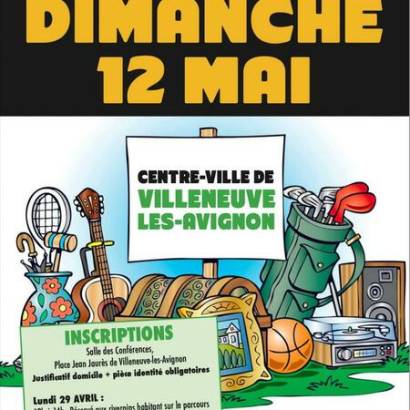 Vide-greniers de printemps de Villeneuve lez Avignon