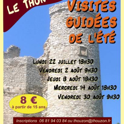 Visites guidées de l'été au Château de Thouzon
