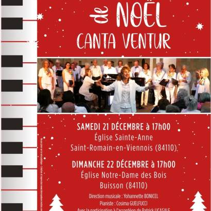 Concert de Noël du choeur "Canta Ventur" Le 21 déc 2024