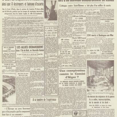 1944 dans la Presse Du 23 janv au 25 déc 2024