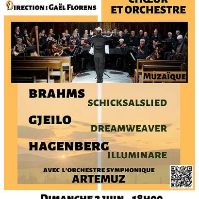 Concert Choeur et Orchestre Le 2 juin 2024