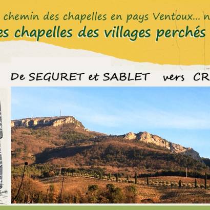 Les chapelles des villages perchés - de Séguret vers Crestet