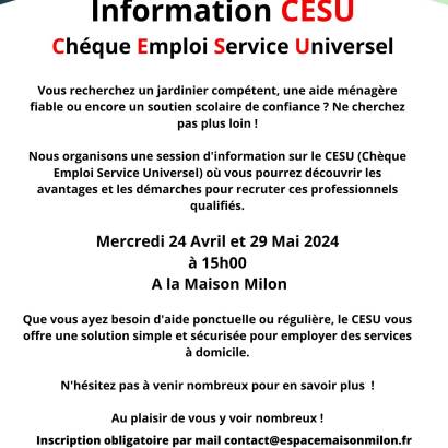 Information sur le CESU