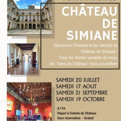 Visite gratuite du Château de Simiane Du 20 juil au 19 oct 2024