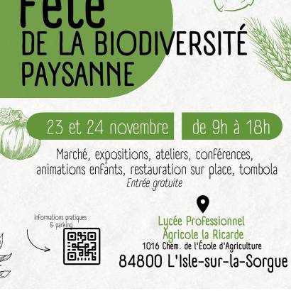 16ème Fête de la Biodiversité et des variétés anciennes