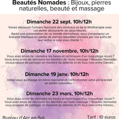 Ateliers adultes par Beautés Nomades