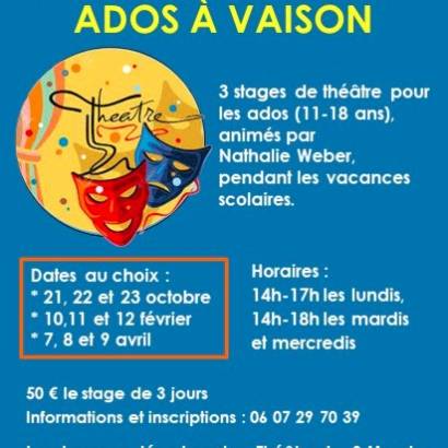 Workshops Tienertheater - Théâtre des 2 mondes