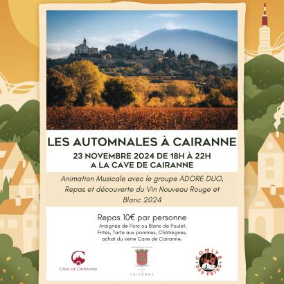 Les Automnales à Cairanne - Les Automnales en Vaison Ventoux