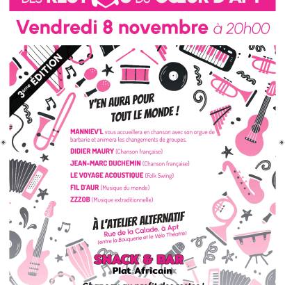 Concert des Restos du Cœur Le 8 nov 2024