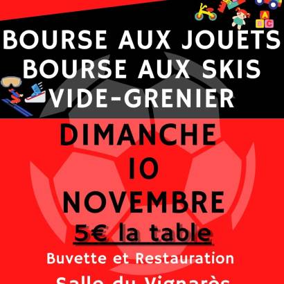 Bourse aux jouets - Bourse aux skis - Vide-grenier du Handball Club de Valréas (HBCV)