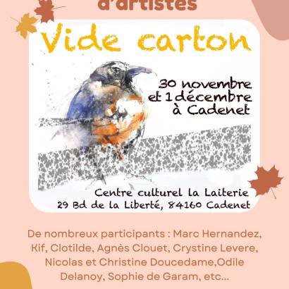 Vide carton  d'artistes