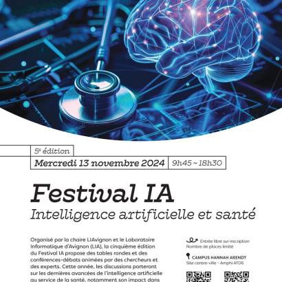 Festival IA 2024 - Intelligence artificielle et santé Le 13 nov 2024