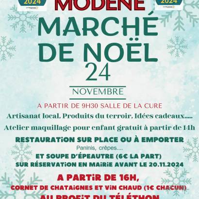 Marché de noël Du 20 au 24 nov 2024