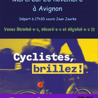 Balade lumineuse - Cyclistes, brillez !