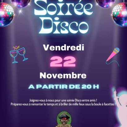 Soirée Disco à la Grotte du Corsaire