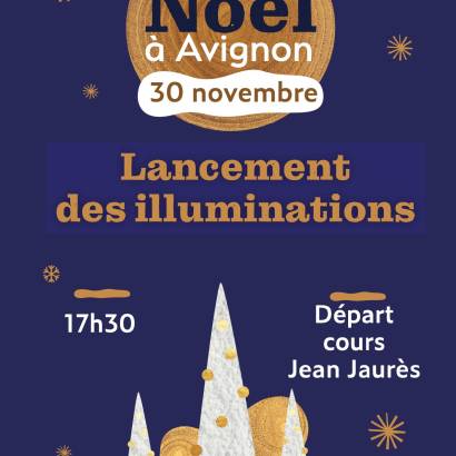 Avignon fête Noël - lancement des illuminations