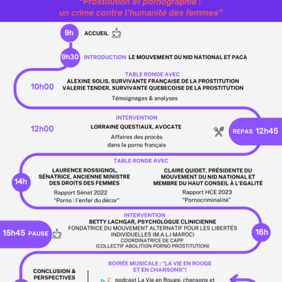 Colloque Prostitution et pornographie : un crime contre l’humanité des femmes