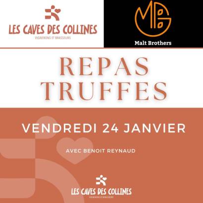 Truffelmaaltijd - Les Caves des Collines