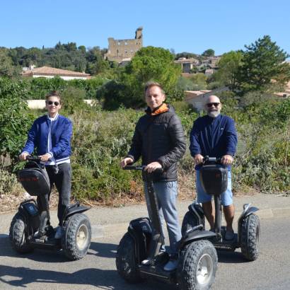 Segway tour of the vineyards from Pavillon Bouachon