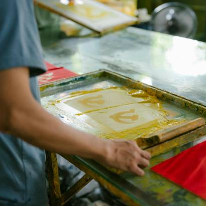 Screen printing workshop - Ferme Léon Fert