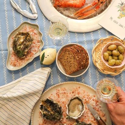 Valentine's Day dinner at La Bourriche du coin in Cucuron